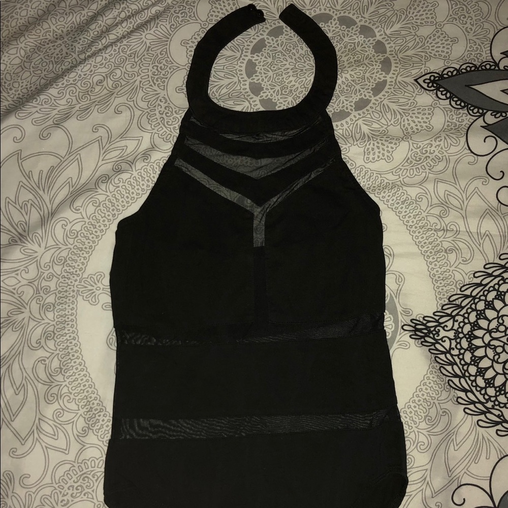 Neck tied bodysuit